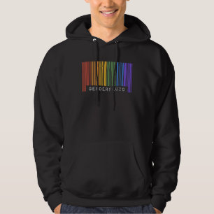 Gay Queer Barcode Stolz Geschlechtsfließend Ästhet Hoodie