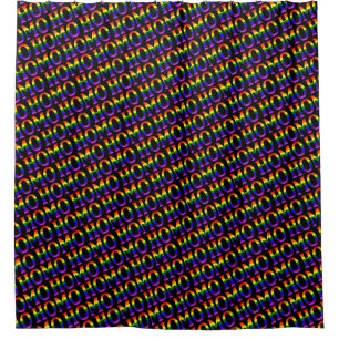 Gay Rainbow Flag Farben Diagonal Homo Duschvorhang