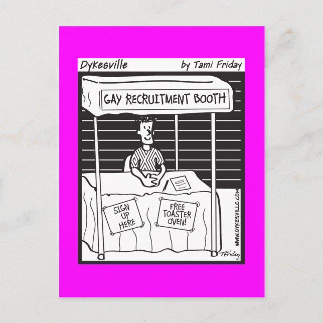 Gay Recruit Postkarte (Vorderseite)