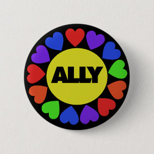 Gay Rights Ally Button