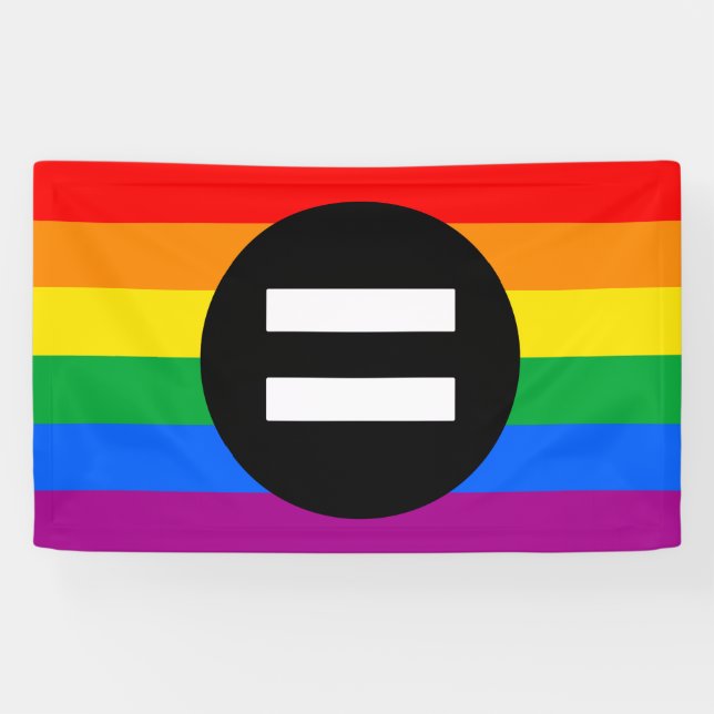 Gay Rights Flag Banner (Horizontal)