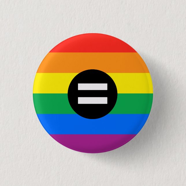 Gay Rights Flag Button (Vorderseite)