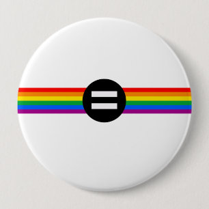 Gay Rights Flag Button