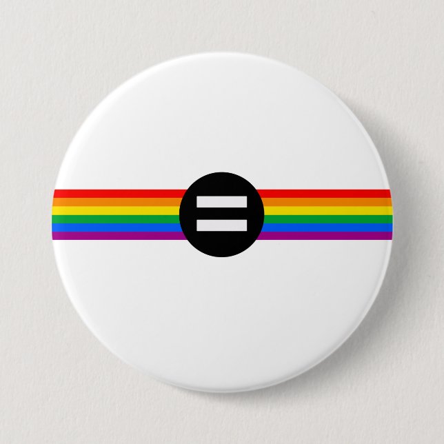 Gay Rights Flag Button (Vorderseite)
