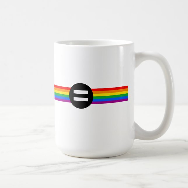 Gay Rights Flag Kaffeetasse (Rechts)