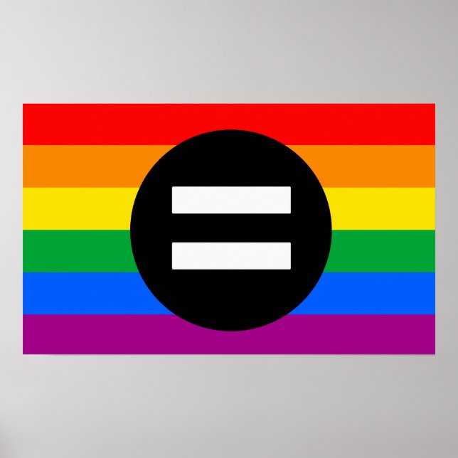 Gay Rights Flag Poster (Vorne)