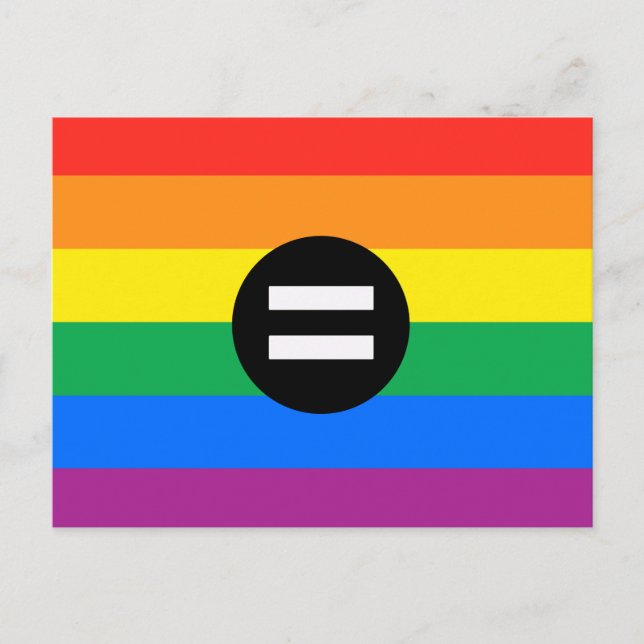 Gay Rights Flag Postkarte (Vorderseite)