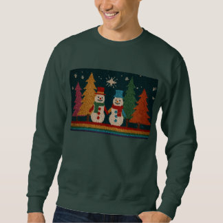 Gay Snowman Sweatershirt, Ugly Christmas Sweater Sweatshirt