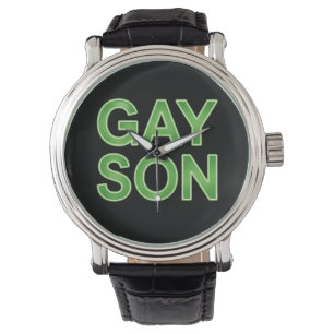 Gay Son Funny LGBTQ Pride Armbanduhr