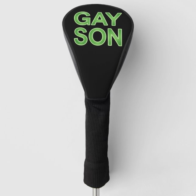 Gay Son Funny LGBTQ Pride Golf Headcover (Vorderseite)
