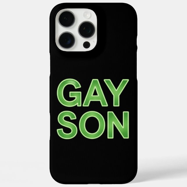 Gay Son Funny LGBTQ Pride iPhone 16 Pro Max Hülle (Rückseite)