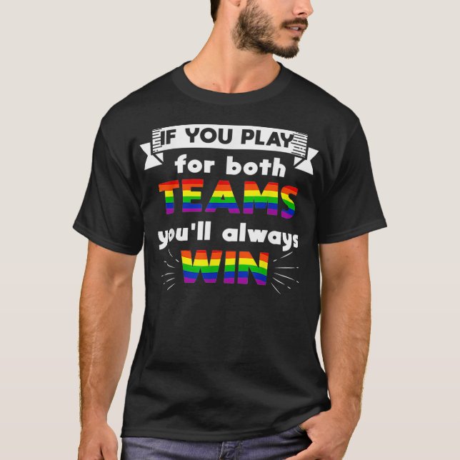 Gay Sprichwort Rainbow Pride Flag LGBTQ Coole LGBT T-Shirt (Vorderseite)