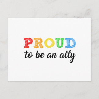 Gay Straight Alliance Allied Postkarte
