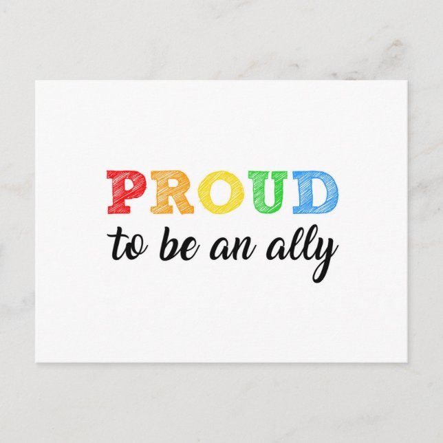 Gay Straight Alliance Allied Postkarte (Vorderseite)