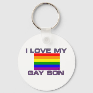 Gay Support l Liebe meinem schwulen Sohn Regenboge Schlüsselanhänger