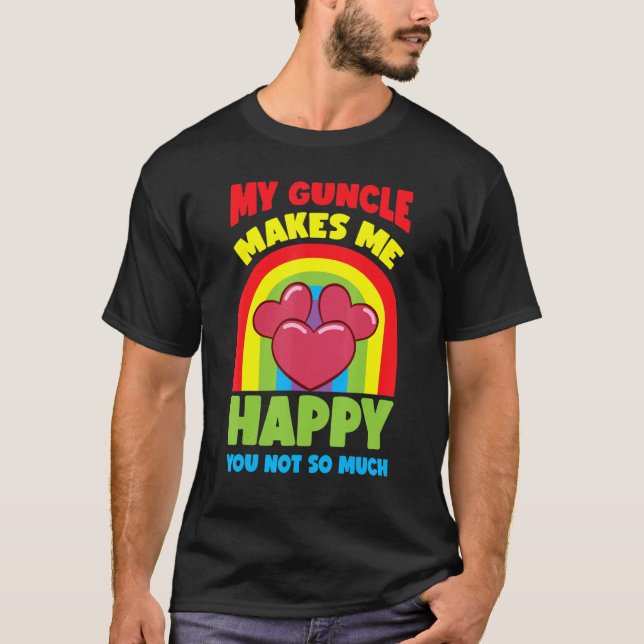 Gay Uncle Pride Guncle 3 T-Shirt (Vorderseite)