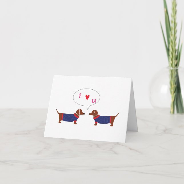 Gay Valentine's Day Card - I Liebe You Karte (Vorderseite)