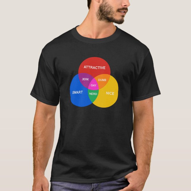GAY VENN DIAGRAM T-Shirt (Vorderseite)