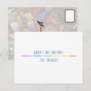 Gay Verlobt Postkarte