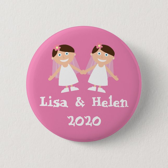 Gay Wedding Button (Vorderseite)