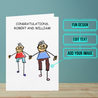 Gay Wedding Gratulations Card