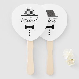 Gay Wedding Grooms Fächer