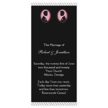 Gay Wedding Program für bemalte Silhouetten