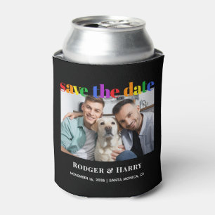 Gay Wedding Rainbow  Foto kann kühler Dosenkühler