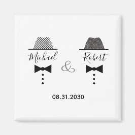 Gay Wedding speichert das Datum Magnet