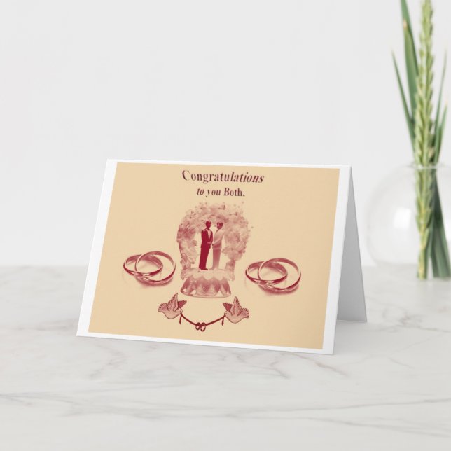 Gay Zivil Partnership/Ehe Karte (Vorderseite)