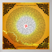 Gayatri Mantra 108 Zeit in einer Spirale