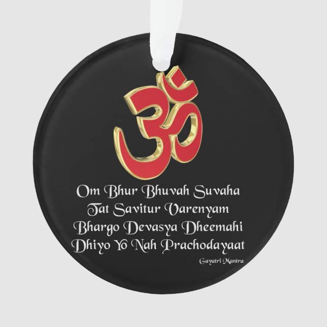 Gayatri Mantra Ornament (Vorderseite)