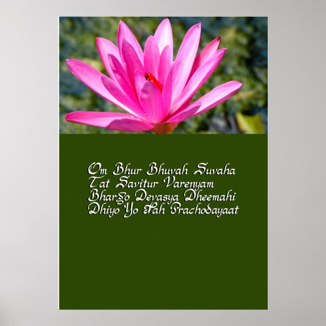 Gayatri Mantra Poster (Vorne)
