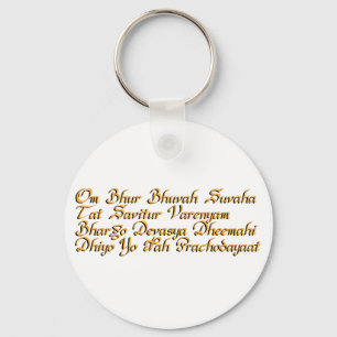 Gayatri Mantra Schlüsselanhänger