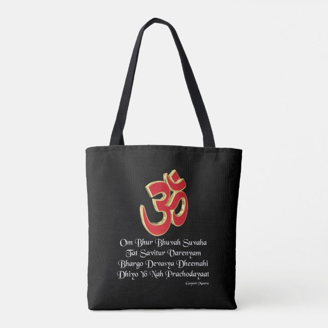 Gayatri Mantra Tasche (Rückseite)