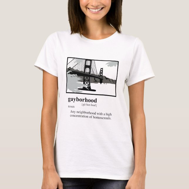 GAYBORHOOD T-Shirt (Vorderseite)