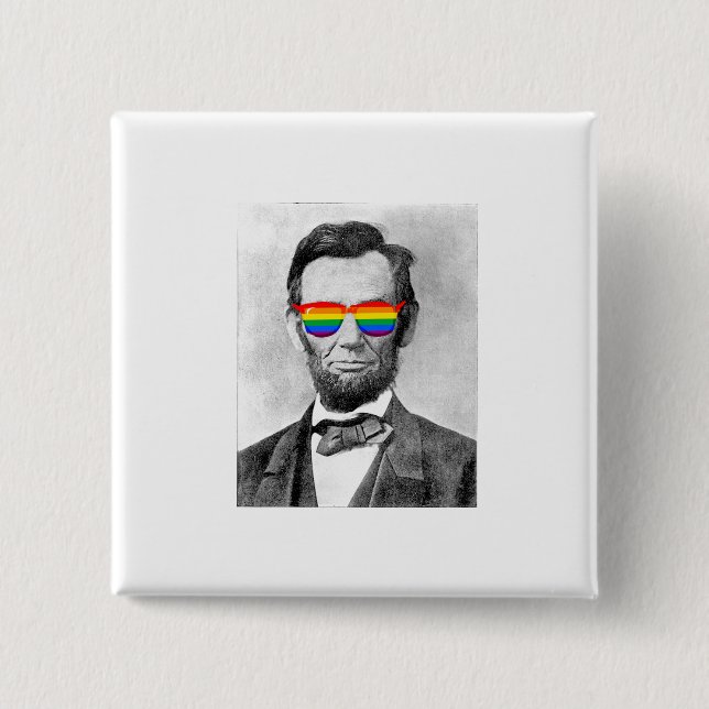 Gaybraham Lincoln Button (Vorderseite)
