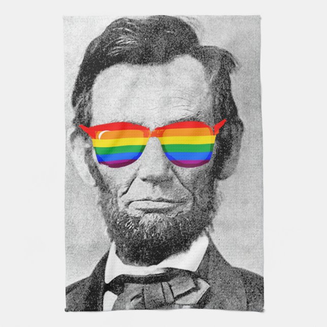 Gaybraham Lincoln Geschirrtuch (Vertikal)