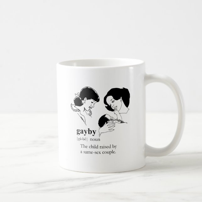 GAYBY (Lesbisch) Kaffeetasse (Rechts)