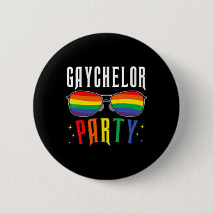 Gaychelor Gay Lesbian Lgbtq Pride Bachelor Party W Button