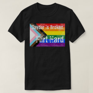Gaydar ist ein gebrochener, flirter Stolz T-Shirt
