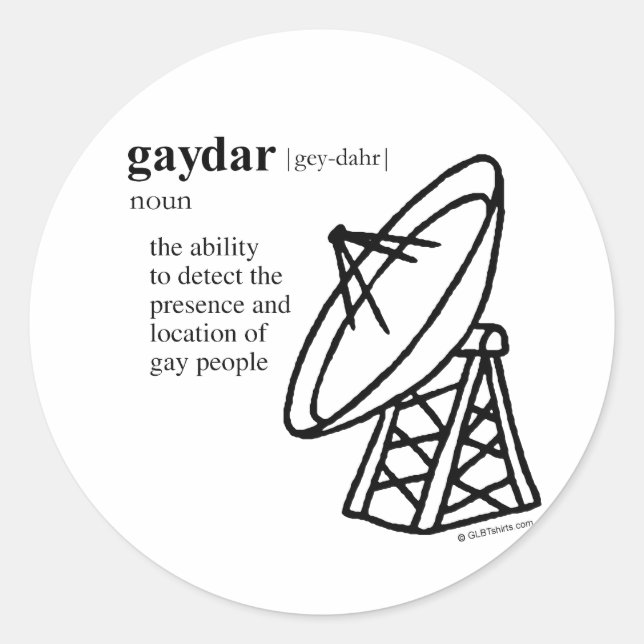 GAYDAR RUNDER AUFKLEBER (Vorderseite)