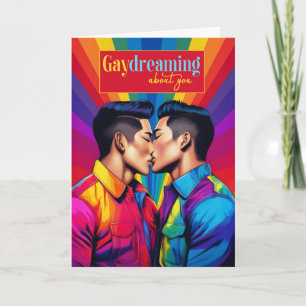 Gaydreaming Asian Gay Couple Rainbow Liebe Karte