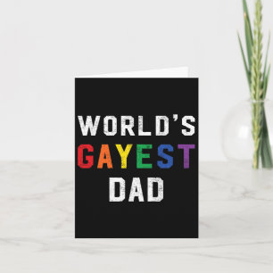 Gayest Vater Niedlich Gay Pride Lgbt Vathers Day Karte