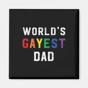 Gayest Vater Niedlich Gay Pride Lgbt Vathers Day Magnet