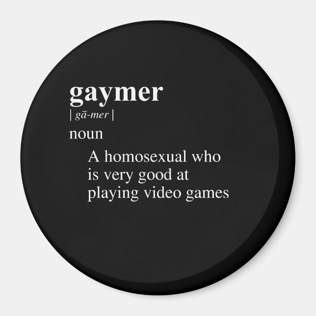 GAYMER DEFINITION MAGNET (Vorne)