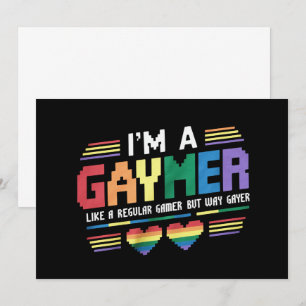 Gaymer mag einen normalen Gamer, aber wie Gayer Ga Einladung