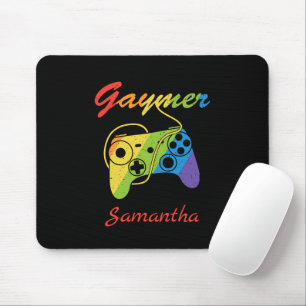 Gaymer Rainbow Video Game Controller Gaming Mousepad