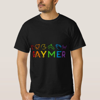 Gaymer Video Game LGBT Heartbeat Gamer Pride Mont T-Shirt