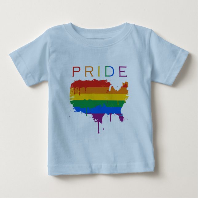 Gaymerican Stolz Baby T-shirt (Vorderseite)